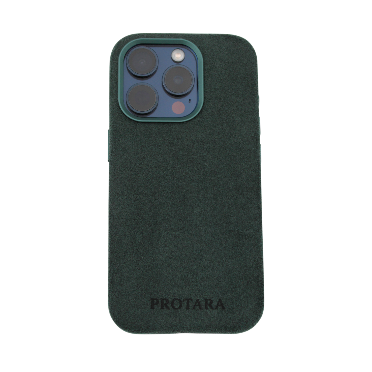 PROTARA Alcantara iPhone 15 Pro Case - Expedition Green