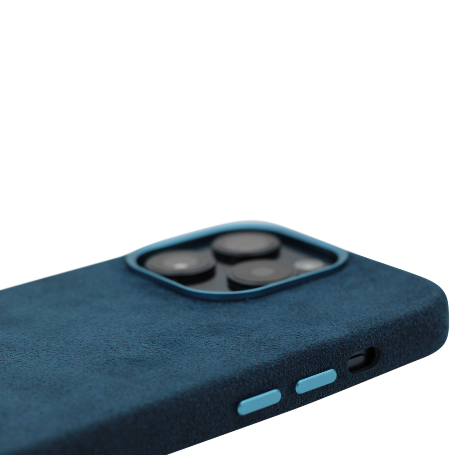 PROTARA Alcantara iPhone 14 Pro Case - Ocean Voyage Blue