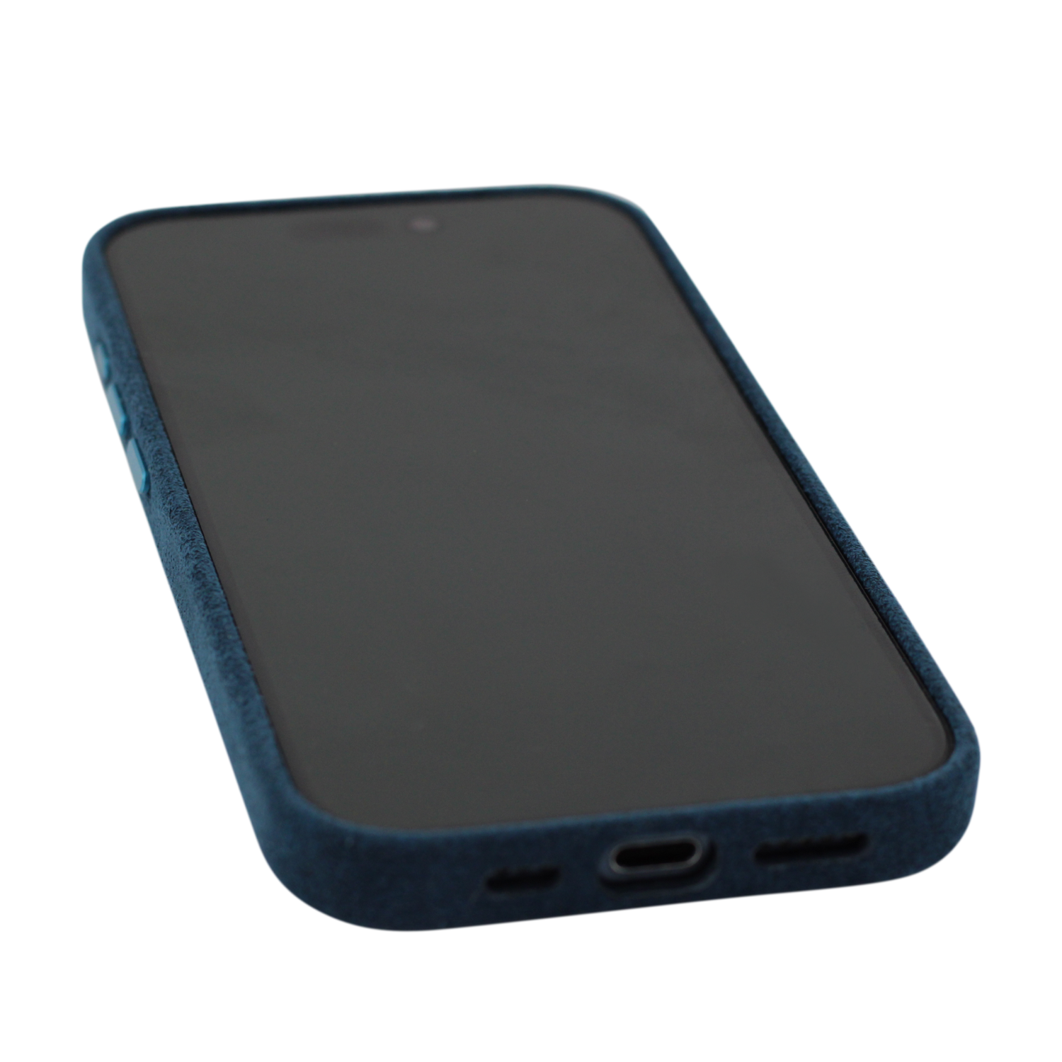 PROTARA Alcantara iPhone 14 Pro Case - Ocean Voyage Blue