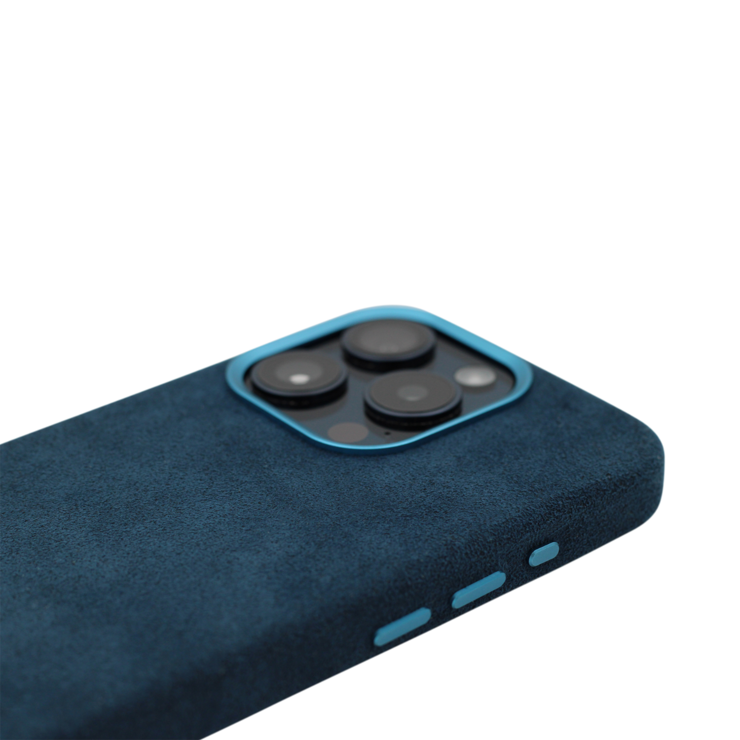PROTARA Alcantara iPhone 16 Pro Max Case - Ocean Voyage Blue