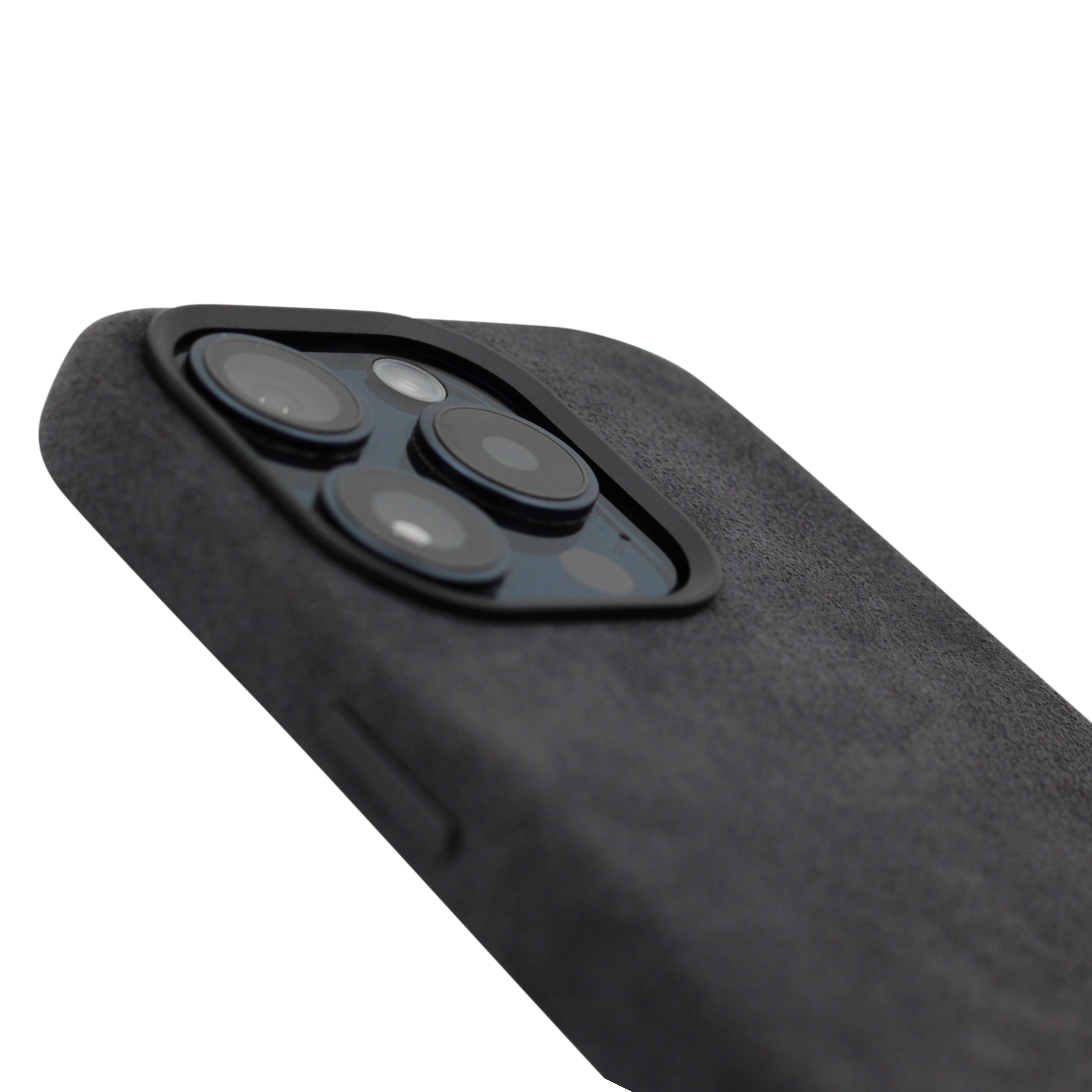 PROTARA Alcantara iPhone 14 Pro Case - Midnight Jet Black