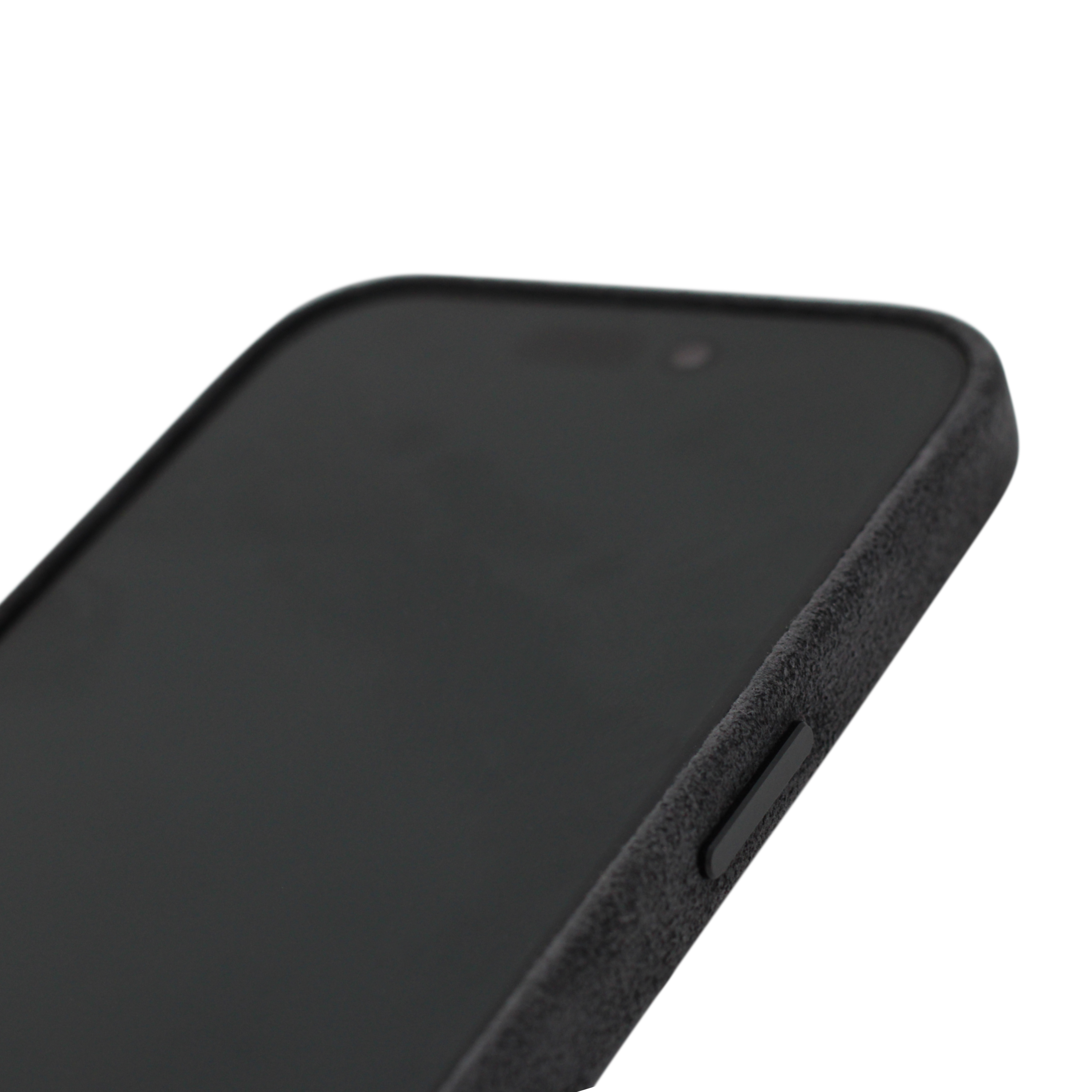 PROTARA Alcantara iPhone 14 Pro Case - Midnight Jet Black