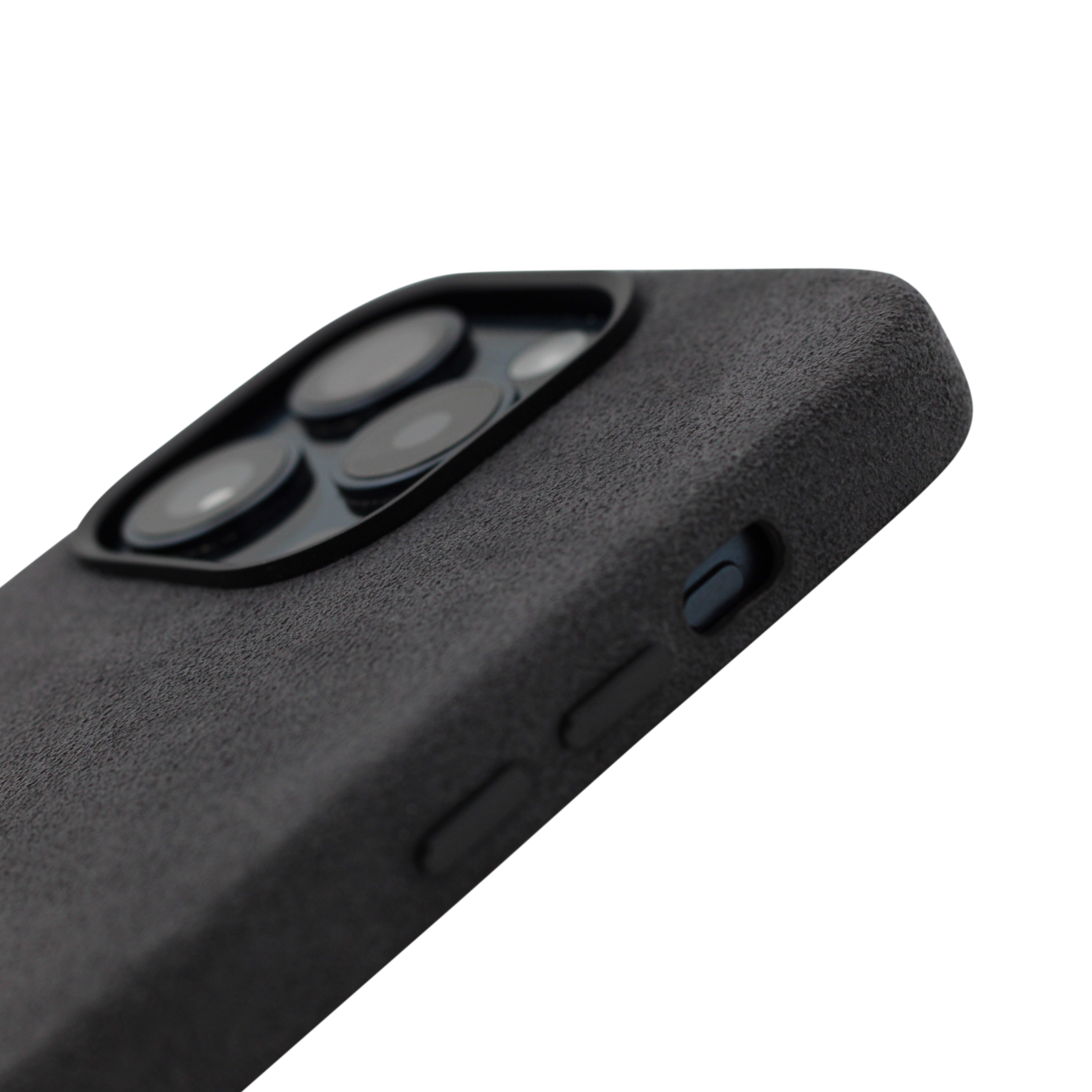PROTARA Alcantara iPhone 14 Pro Case - Midnight Jet Black