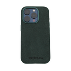PROTARA Alcantara iPhone 14 Pro Case - Expedition Green