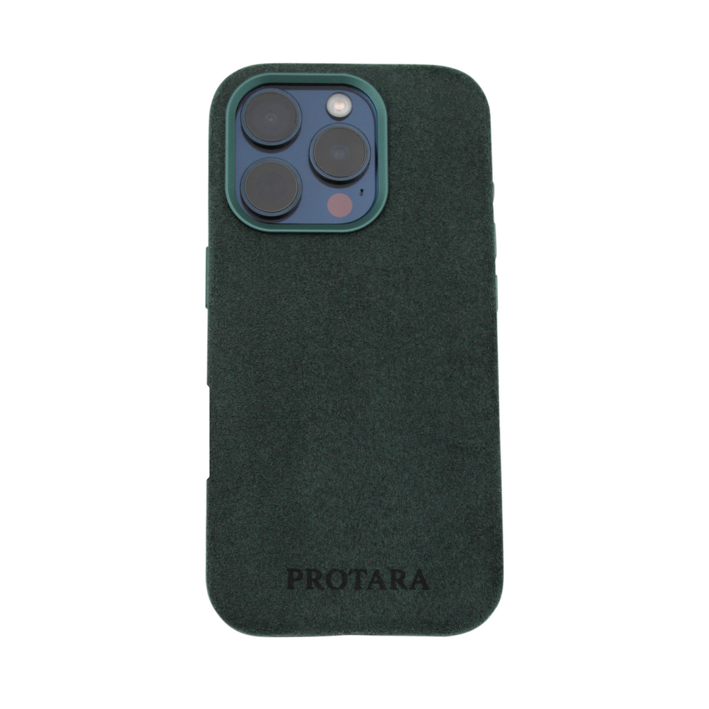 PROTARA Alcantara iPhone 16 Pro Max Case - Expedition Green