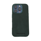 PROTARA Alcantara iPhone 16 Pro Max Case - Expedition Green