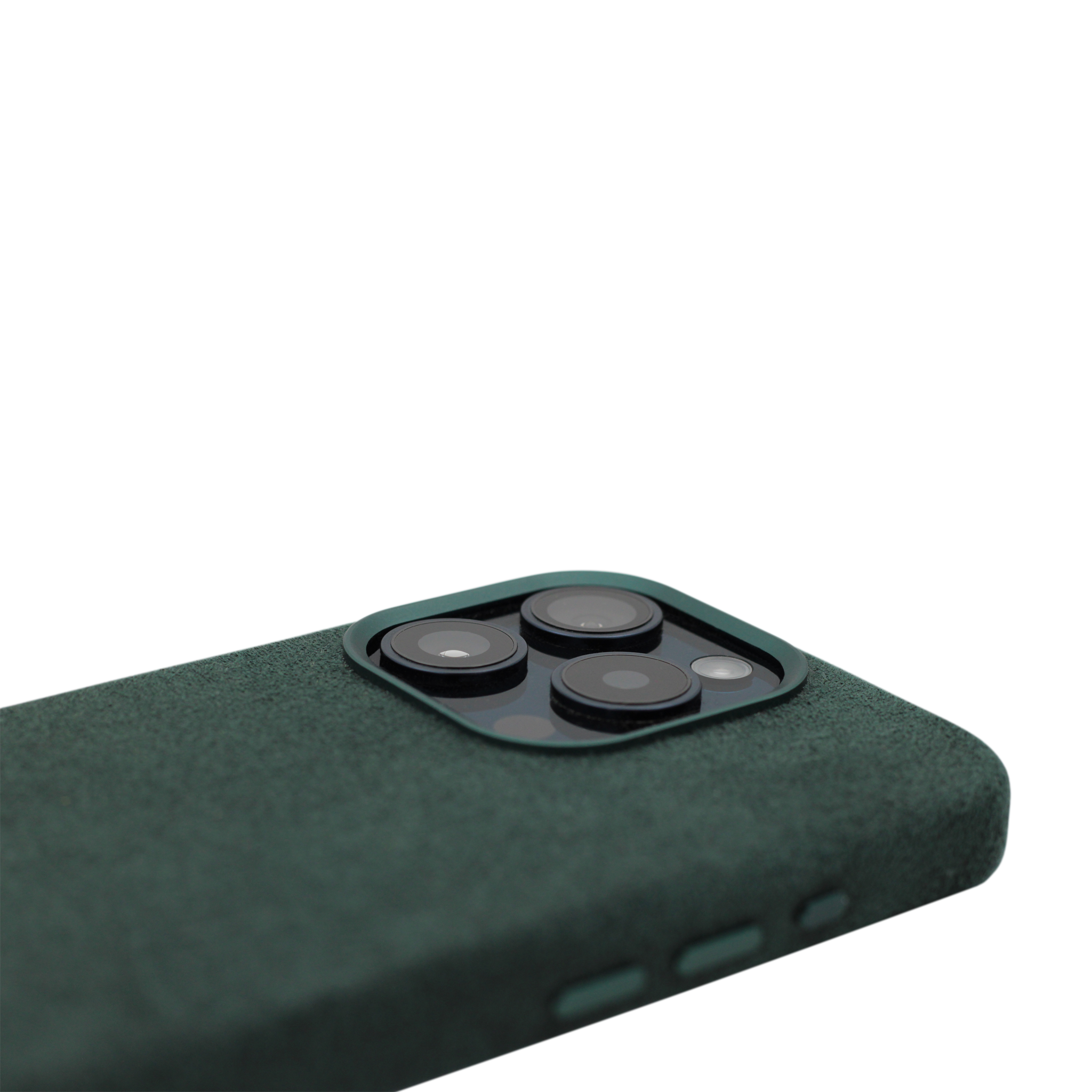 PROTARA Alcantara iPhone 15 Pro Case - Expedition Green
