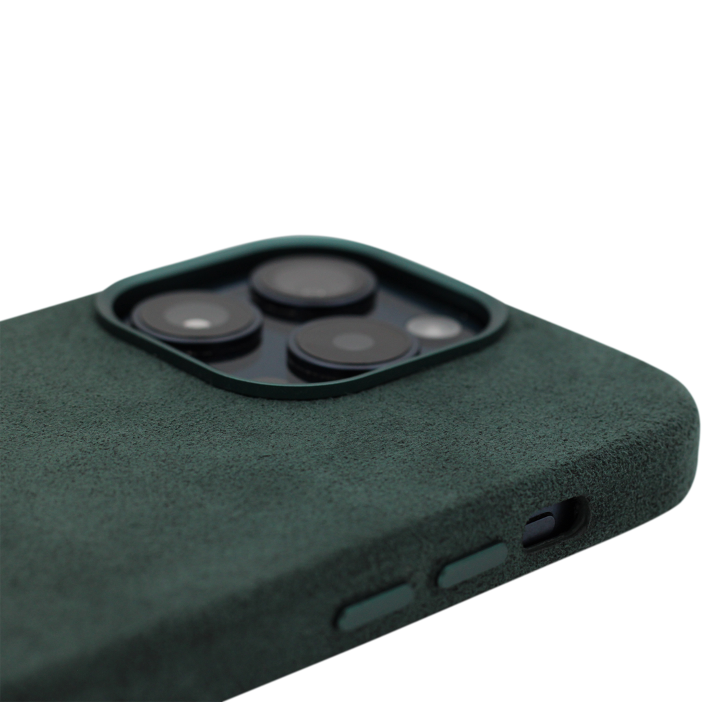 PROTARA Alcantara iPhone 14 Pro Case - Expedition Green