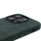 PROTARA Alcantara iPhone 14 Pro Case - Expedition Green