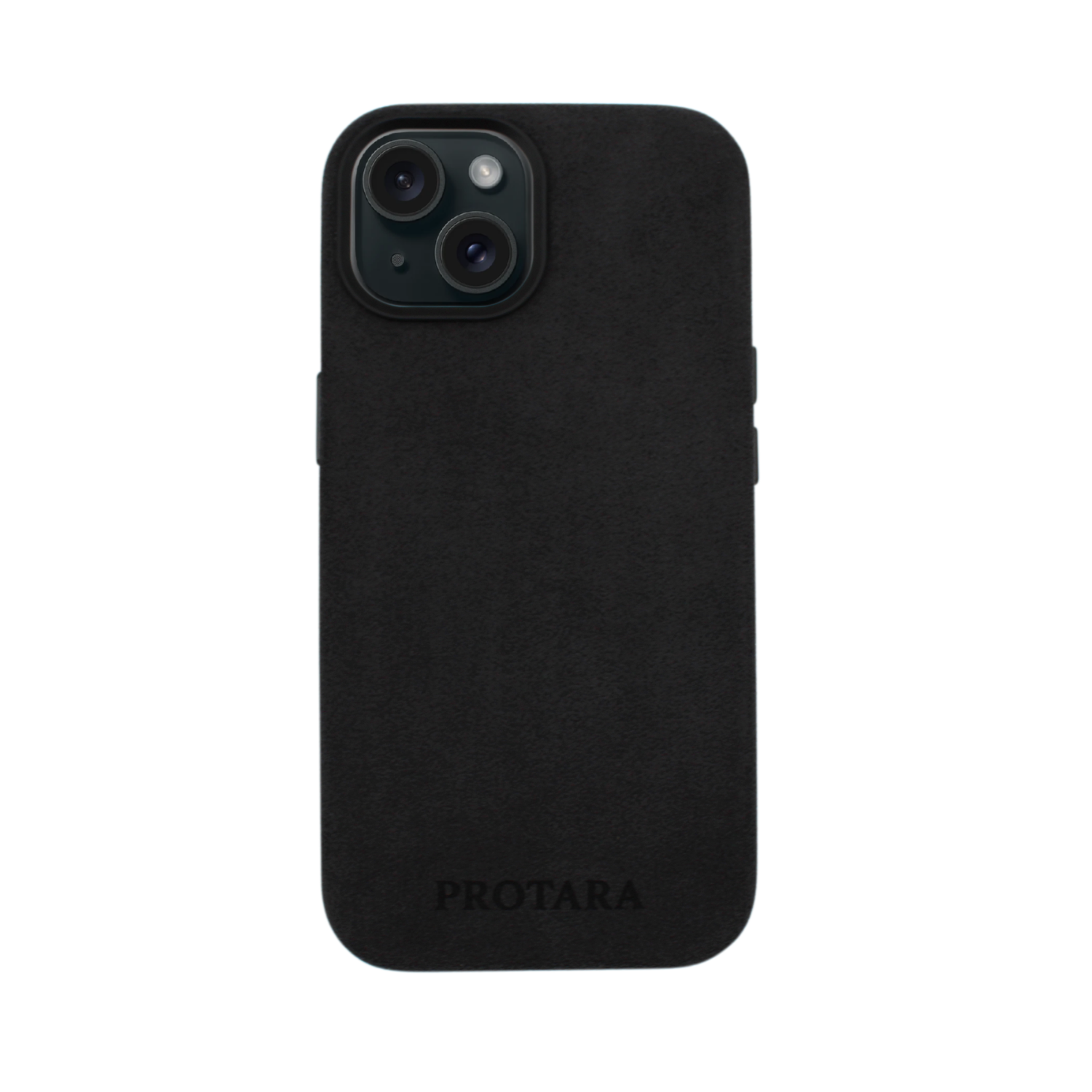 PROTARA Alcantara iPhone 15 Case - Midnight Jet Black