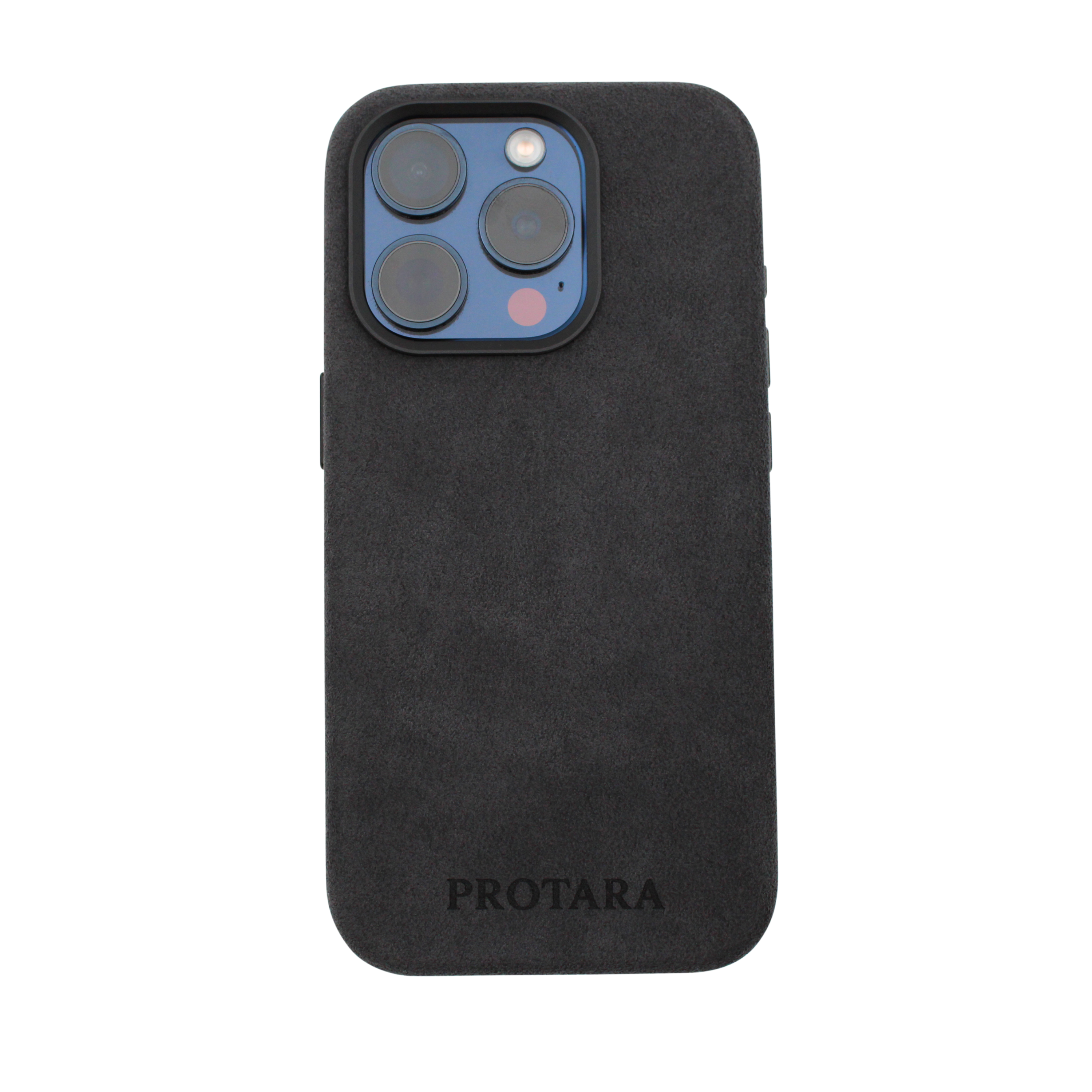 PROTARA Alcantara iPhone 14 Pro Case - Midnight Jet Black