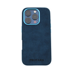 PROTARA Alcantara iPhone 16 Pro Max Case - Ocean Voyage Blue
