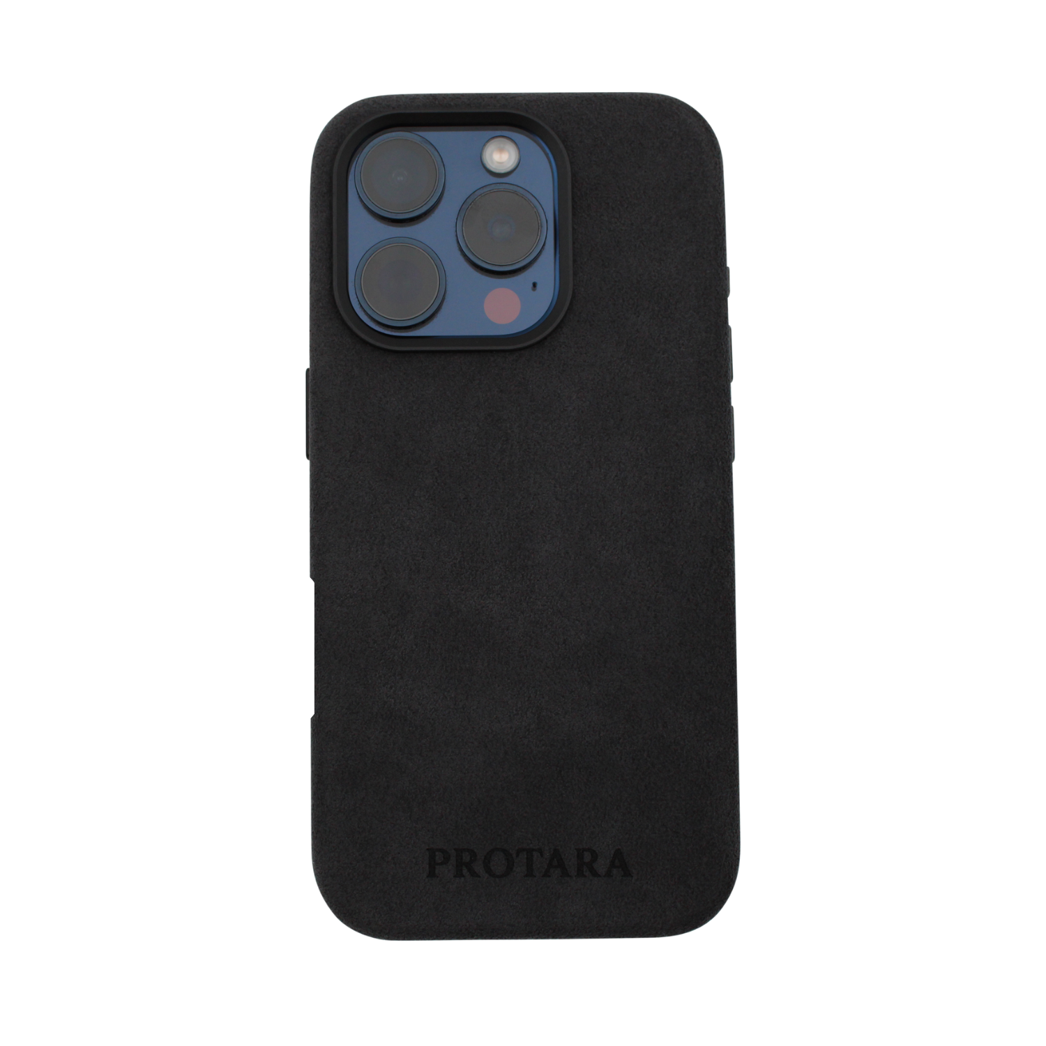 PROTARA Alcantara iPhone 16 Pro Max Case - Midnight Jet Black